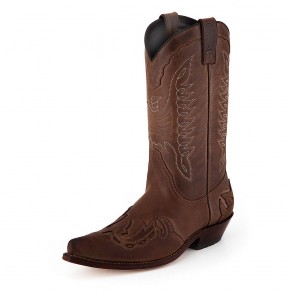 Cowboy Boots Sancho Abrca 5119 crazy saddale brown