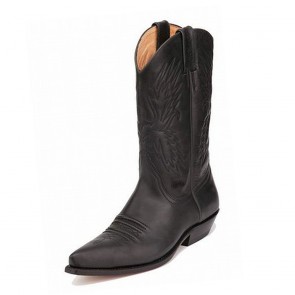Jazamé Mens 40126 Leather Lined Tall Western Style Cowboy Dress Boots