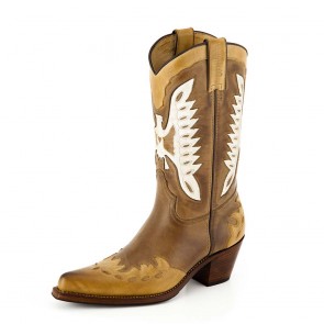 Fashion Western Boot Nevada Sancho abarca 7806 - Stbu Taube / Vanille