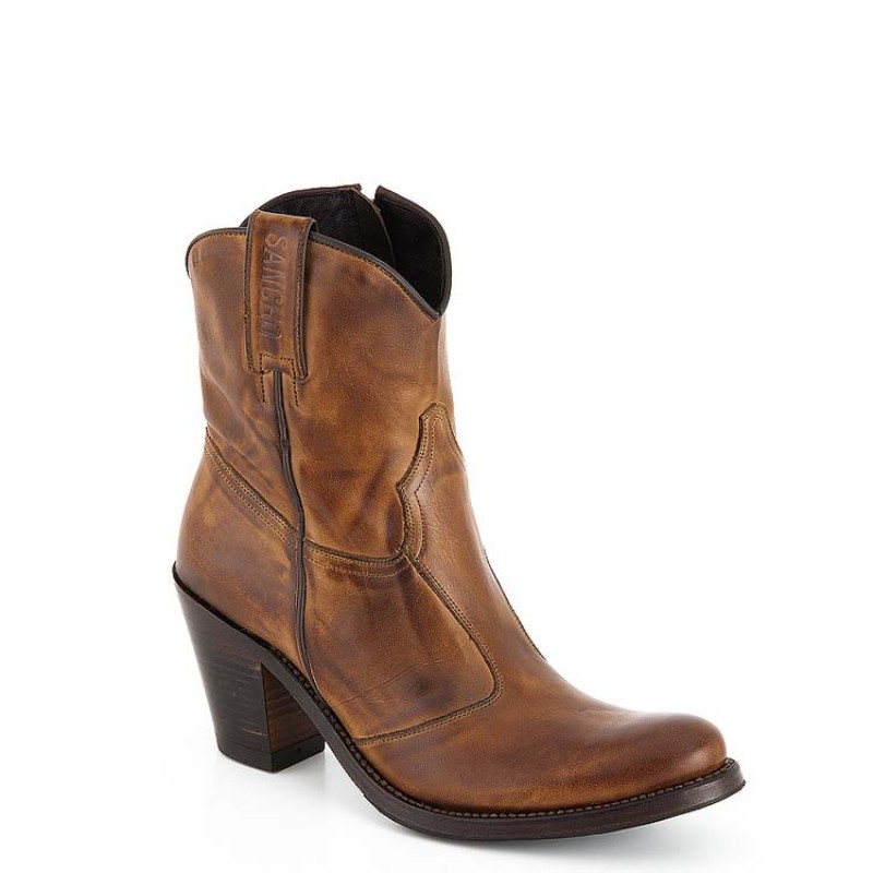 Stieflette Sancho Abarca 10150 Santander Dark Tan braun