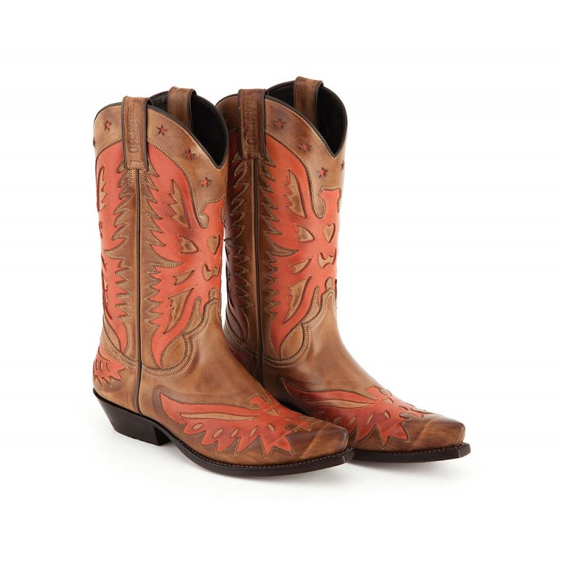 Western Boots Calypso 7806 Sancho Abarca rot