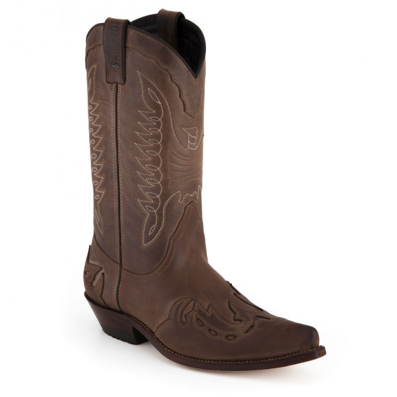 5119 Cowboy Boots Sancho Abarca crazy saddale brown