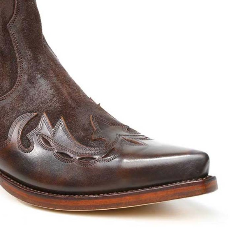 Western Stiefelette Sancho Abarca Boots 6152 old Machado braun