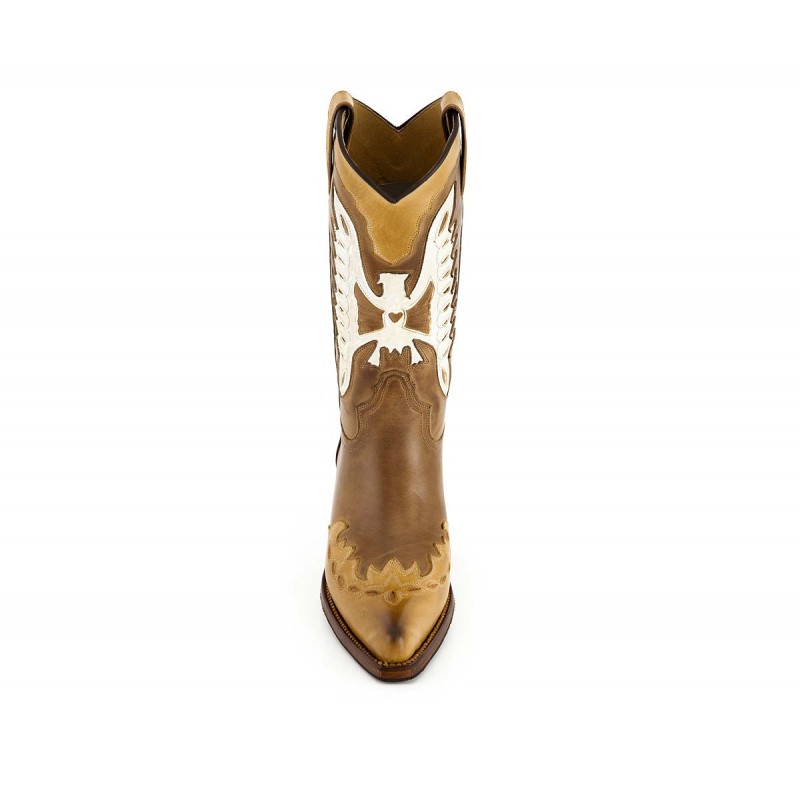 Fashion Western Boot Nevada Sancho abarca 7806 - Stbu Taube / Vanille