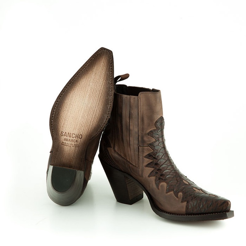 Fashion Ladies' Western Ankle Boot Sancho Abarca Boots 9973 Rocket