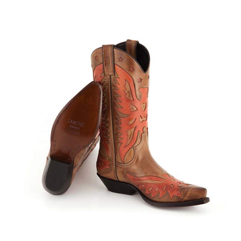 Western Boots Calypso 7806 Sancho Abarca rot