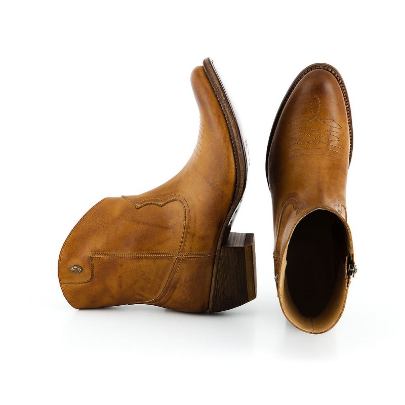 Damen Stiefelette Sancho Abarca 2296 MAYLOW - hellbraun