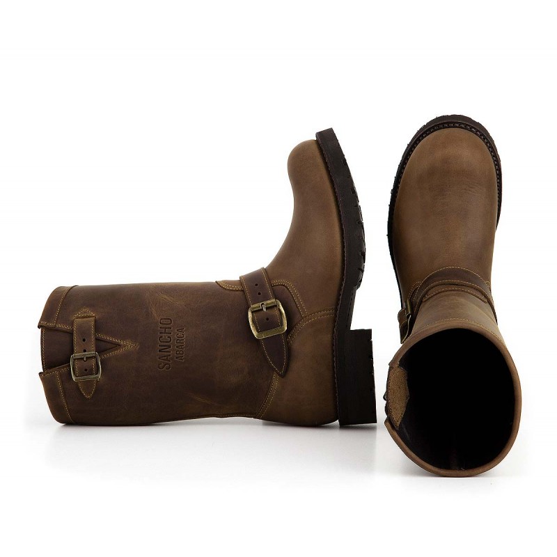 Engineer Stiefel Sancho Abarca crazy saddale braun