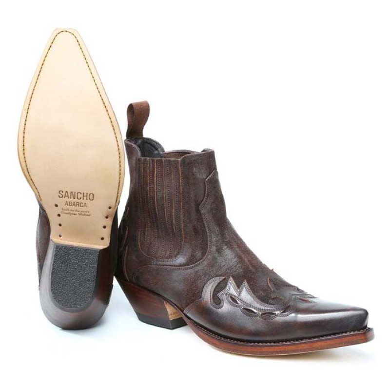 Western Stiefelette Sancho Abarca Boots 6152 old Machado braun