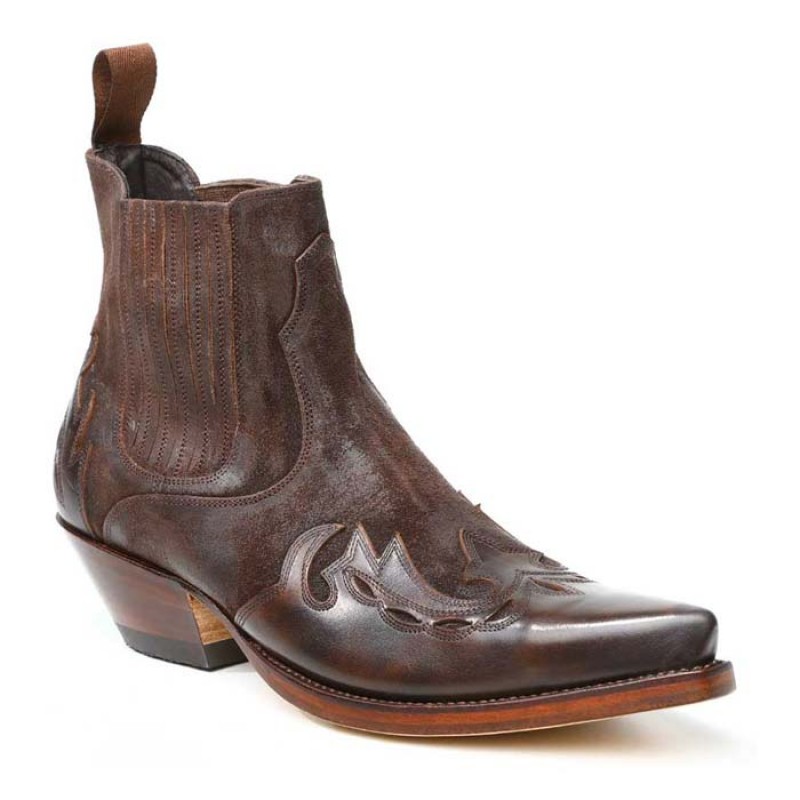 Western Stiefelette Sancho Abarca Boots 6152 old Machado braun