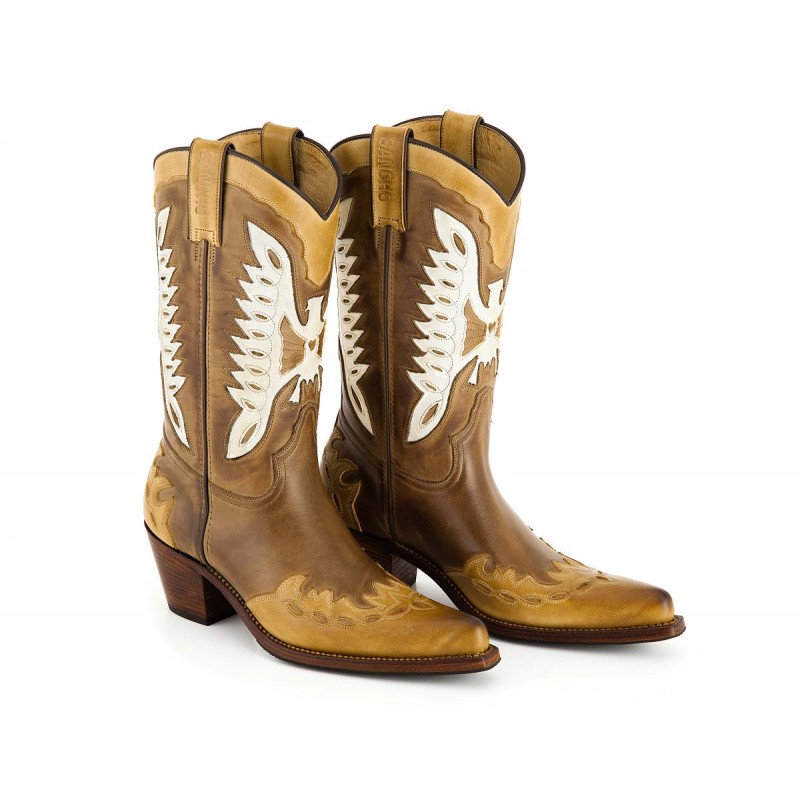 Fashion Westernstiefel Nevada Sancho abarca 7806 - Stbu Taube / Vanille