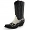 Botas Sancho 10106 Tejano Hombre Crazy Negro / Piton Natural